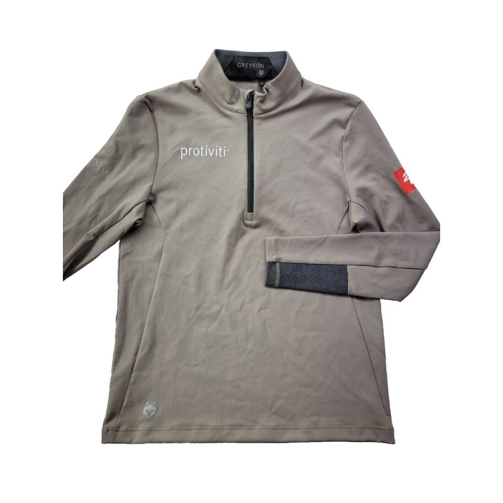 NEW - Greyson PGA Tour Issue Matt Fitzpatrick Men S Taupe Half Zip Pullover Golf